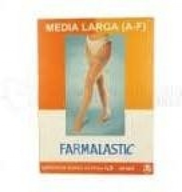 Media Larga (A-F) Compresion Normal - Farmalastic Blonda (Talla Mediana Color Capuchino)