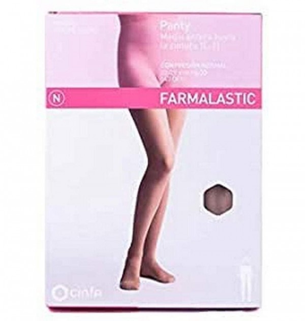 Panty Compresion Normal 140 Den - Farmalastic (Talla Mediana Color Beige)
