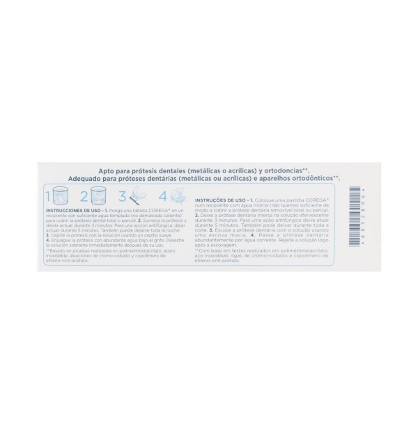 Corega Oxigeno Bio-Activo - Limpieza Protesis Dental (66 Tabletas)
