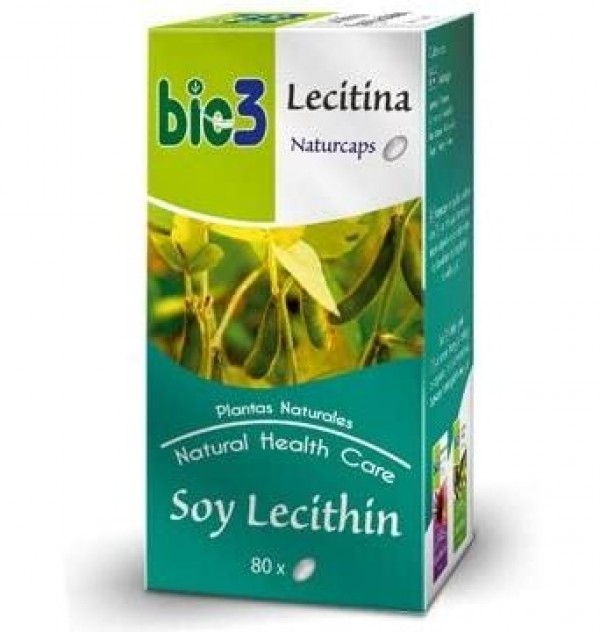 Lecitina De Soja, 500 mg, 80 Caps. - Bio3