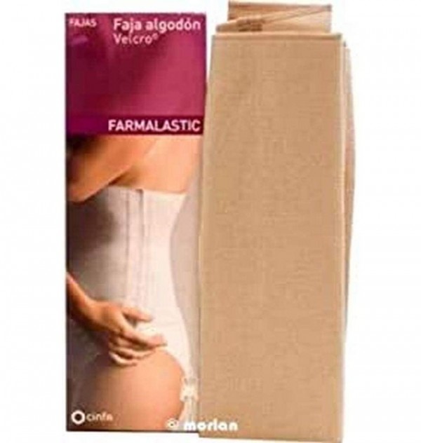 Faja - Farmalastic Algodon Velcro (1 Unidad Talla 2 Color Beige)