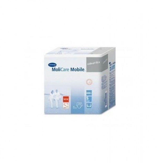 Absorb Inc Orina Ligera Con Slip - Molicare Premium Mobile (14 Unidaes Talla S 6 Gotas Color Azul)