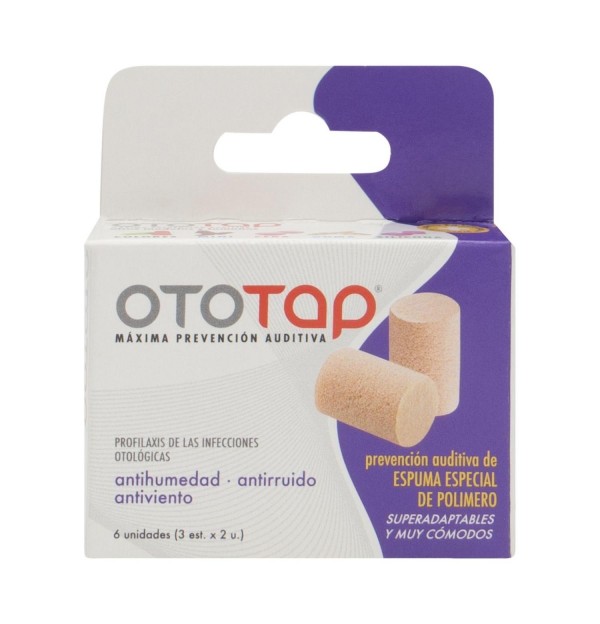 Tapones Oidos Gomaespuma - Ototap (6 Unidades)