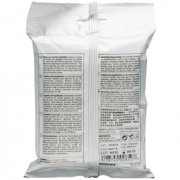 Comodynes Make-Up Remover Sensitive & Dry Skin 20Uds