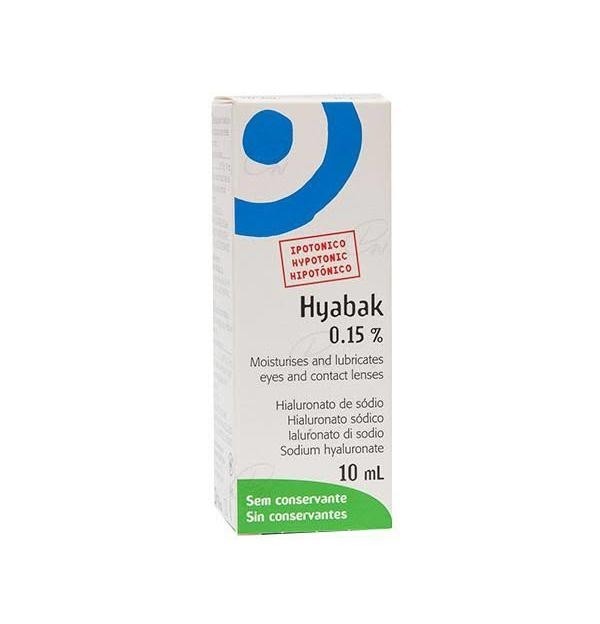 Hyabak 0.15% - Solucion Hidratante Lentes De Contacto (1 Envase 10 Ml)