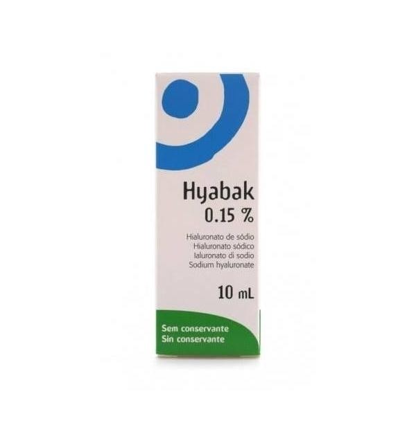 Hyabak 0.15% - Solucion Hidratante Lentes De Contacto (1 Envase 10 Ml)
