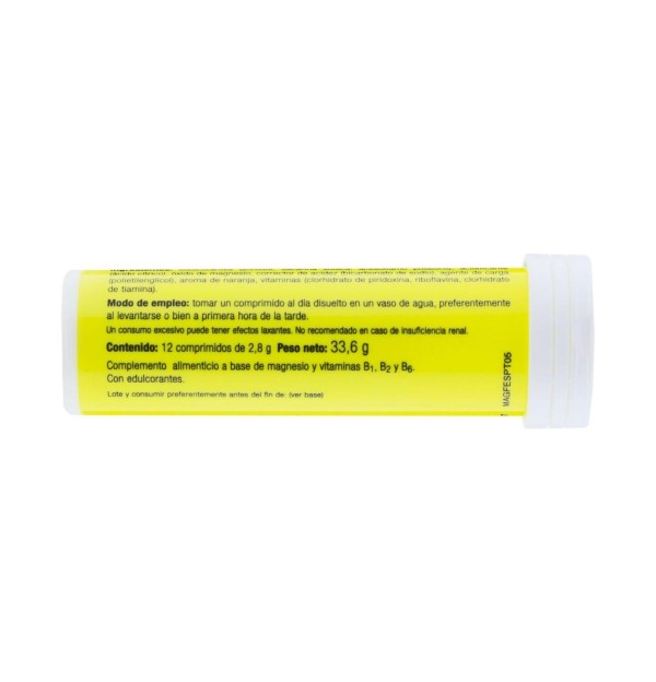 Vallesol Magnesio + Vitaminas B1 B2 Y B6 (24 Comprimidos Efervescentes)