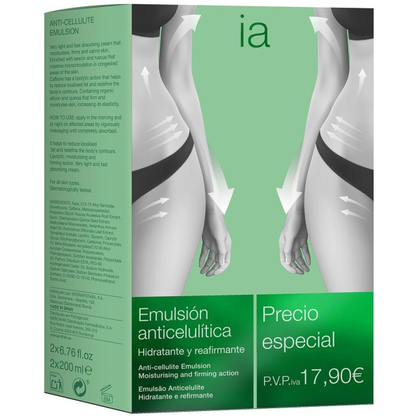 Interapothek Duplo Emulsión Anticelulítica 2X200 Ml