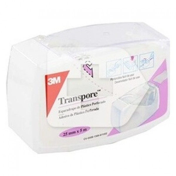 Transpore Esparadrapo De Plástico Microperforado 5Mx2_5Cm