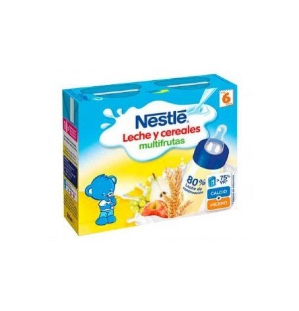 Nestle Papilla Multifrutas Lista Para Tomar (2 Envases 250 Ml)