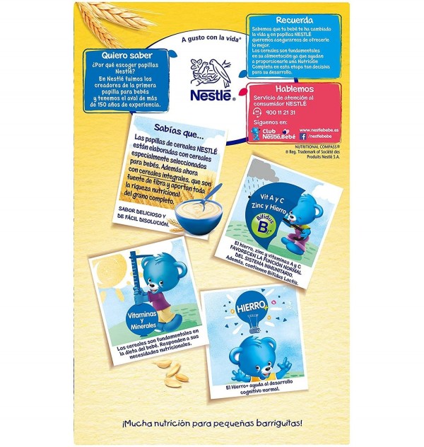 Nestle Papilla 8 Cereales Con Miel (1 Envase 600 G)