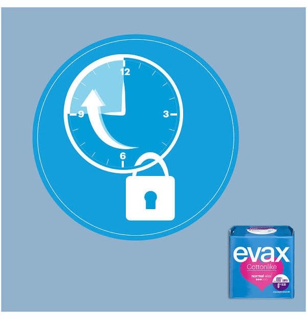 Compresas Higienicas Femeninas - Evax Cottonlike (Normal Con Alas 16 Compresas)