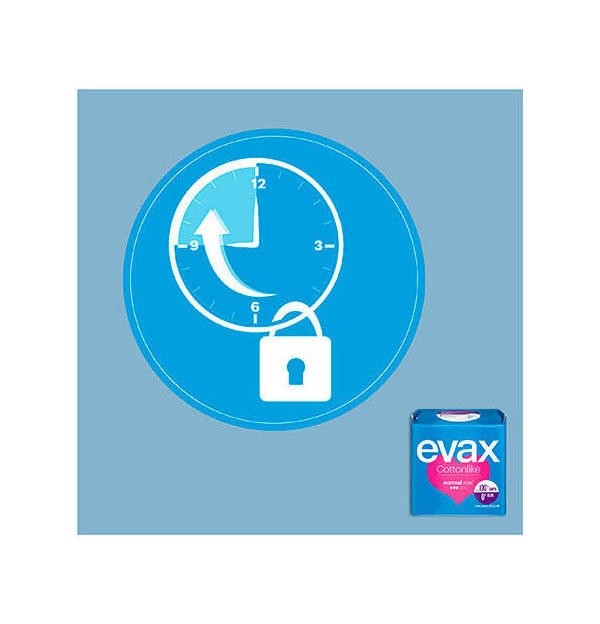 Compresas Higienicas Femeninas - Evax Cottonlike (Normal Con Alas 16 Compresas)