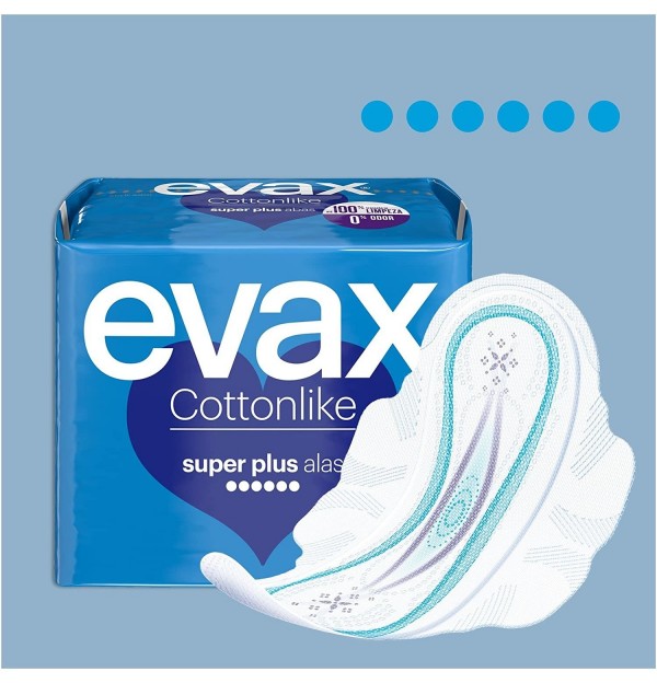 Compresas Higienicas Femeninas - Evax Cottonlike (Superplus 10 Compresas)