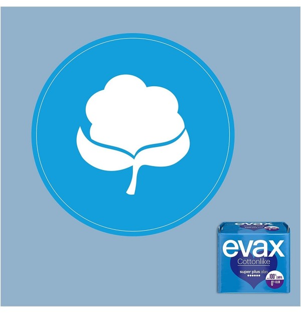 Compresas Higienicas Femeninas - Evax Cottonlike (Superplus 10 Compresas)