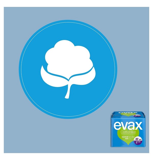 Compresas Higienicas Femeninas - Evax Cottonlike (Normal 20 Compresas)
