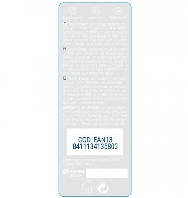 Control Exótic Escape - 2 In 1 Massaje & Pleasure, 200 Ml. - Artsana Spain