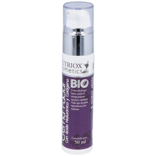 Nutriox Crema Facial Colágeno_ Ácido Hialurónico Y Aloe 50Ml