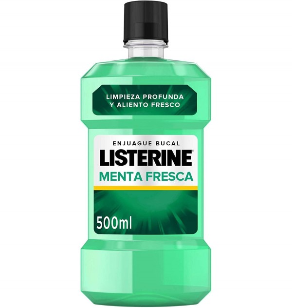 Listerine (1 Envase 500 Ml Sabor Menta Fresca)