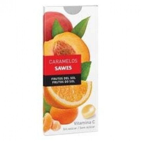 Sawes Caramelos Balsámicos Sin Azúcar Sabor Frutos Del Sol Con Vitamina C En Blister 22G
