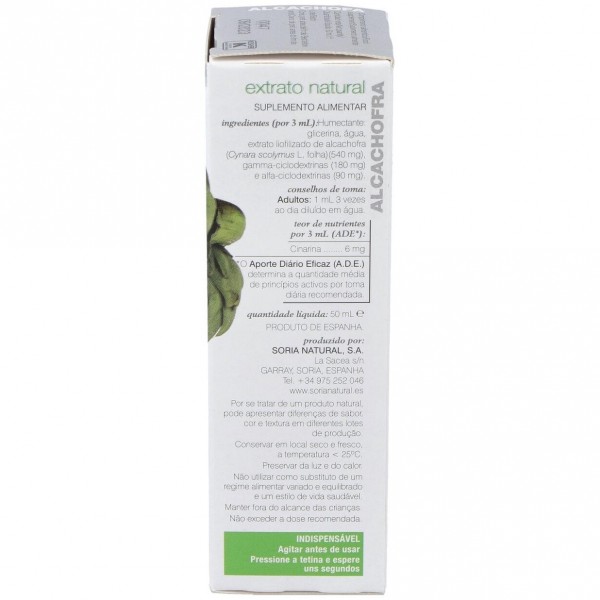 Soria Natural Alcachofa Extracto Glicerinado 50Ml