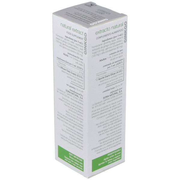 Soria Natural Siglo Xxi Ginkgo Para La Circulación 50Ml