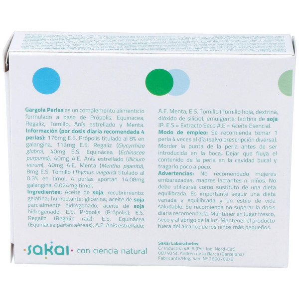 Gargola Perlas 30Perlas