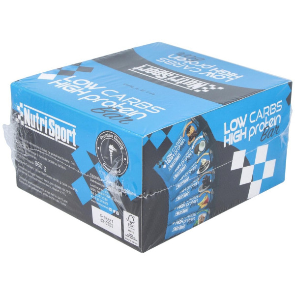 Nutrisport Barritas Low Carbs Chocolate-Galleta 16 Uds