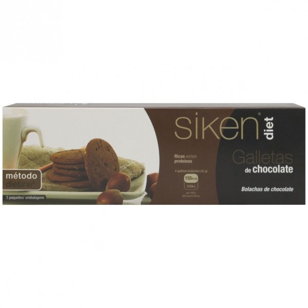 Siken Diet Galletas De Chocolate, 15 Uds