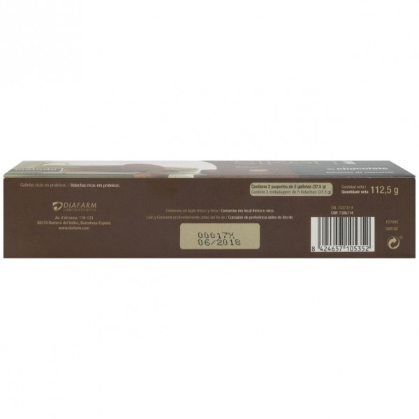 Siken Diet Galletas De Chocolate, 15 Uds