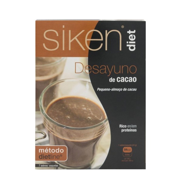 Siken Diet Desayuno De Cacao (7 Sobres 24 G)