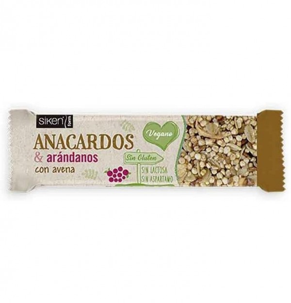 Siken Barrita Anacardos Arandanos Y Avena (1 Barrita)