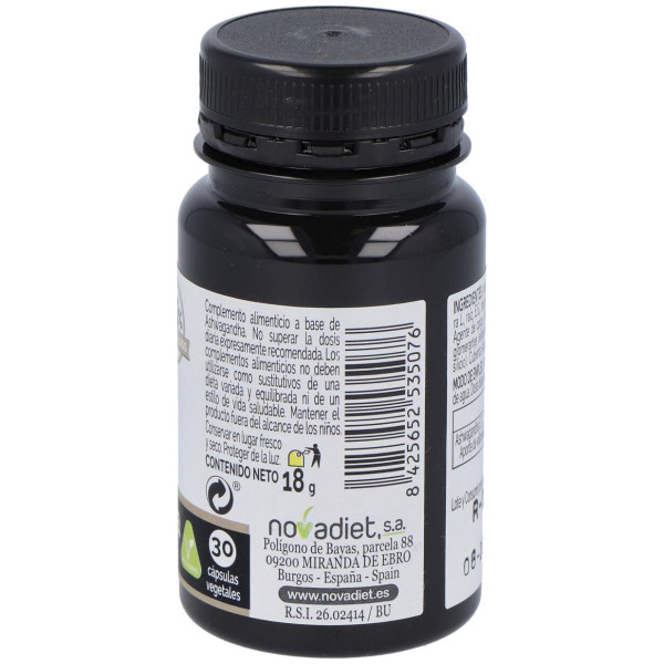 Novadiet Ashwagandha Para La Calma Física Y Mental 30 Cápsulas