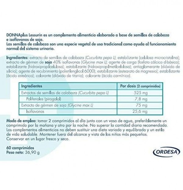 Donna Plus+ Lessurin (60 Comprimidos)