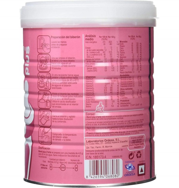 Blemil Plus 2 Forte (1 Envase 800 G)