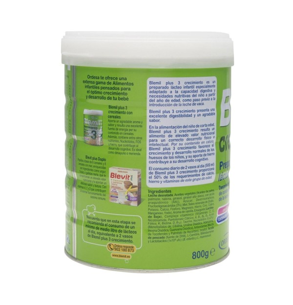 Blemil Plus 3 Efecto Bifidus (1 Envase 800 G)