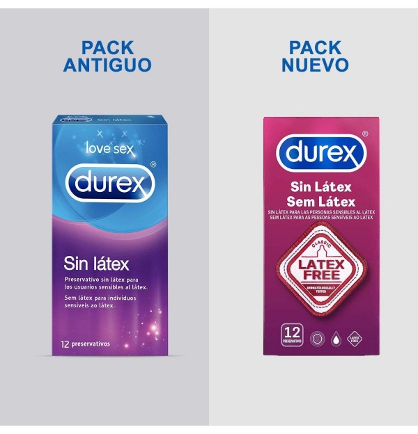 Durex Sin Latex - Preservativos (12 Unidades)