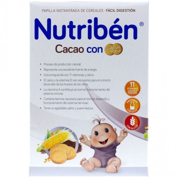 Nutriben Cacao Con Galletas Maria 500 Gr