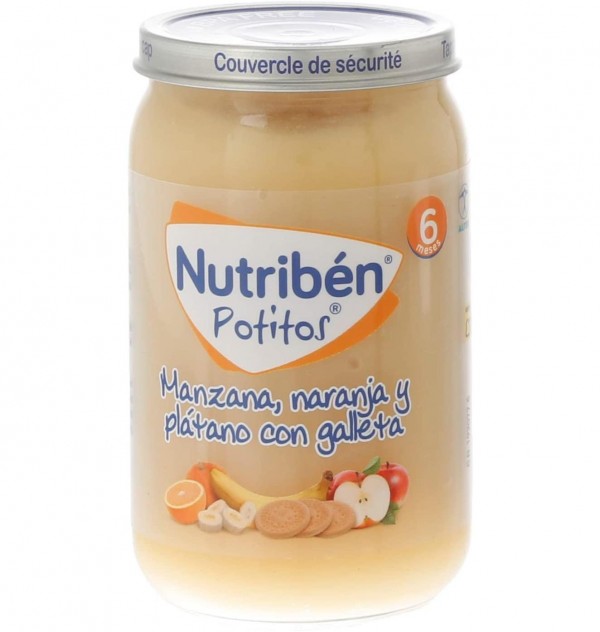 Nutriben Manzana Naranja Platano Y Galleta. - Alter