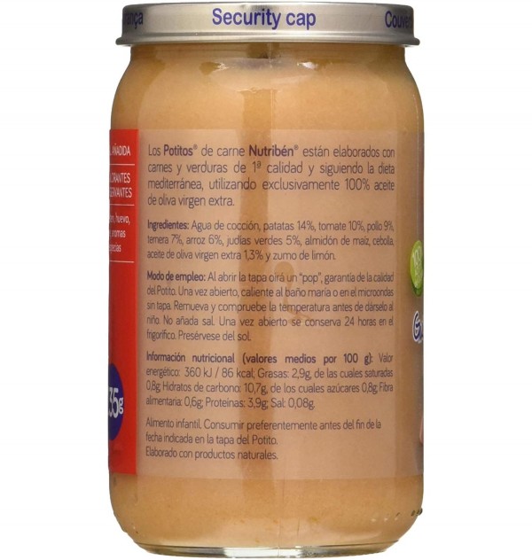 Nutriben Recetas Tradicionales - Guiso De Pollo Y Ternera Con Judias Verdes. - Alter