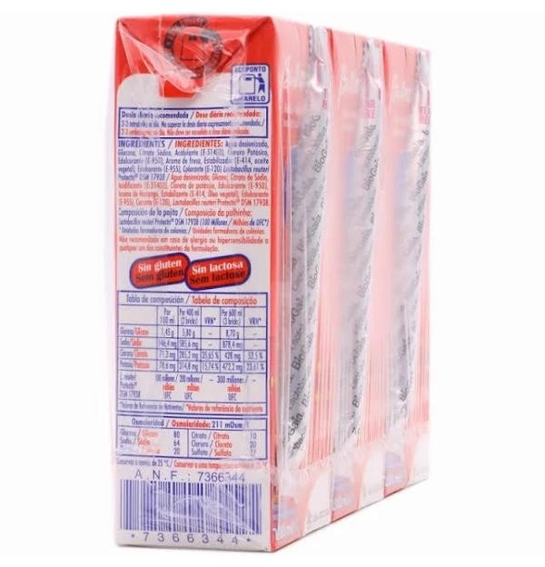 Bioralsuero (3 Tetrabrick 200 Ml Sabor Fresa)