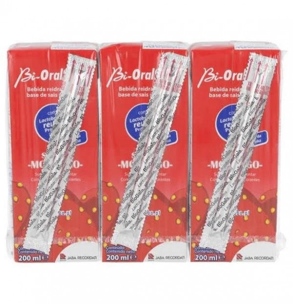 Bioralsuero (3 Tetrabrick 200 Ml Sabor Fresa)
