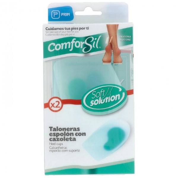 Comforsil Taloneras Con Cazoleta Para Espolón Calcáneo Talla S, 2 Uds