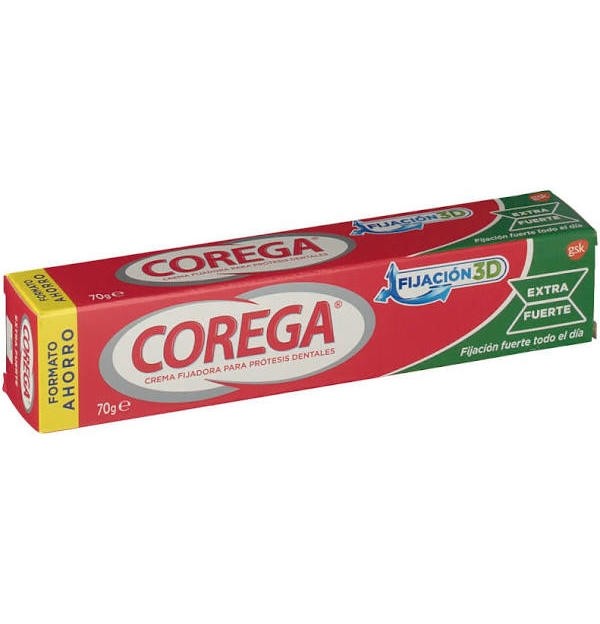 Corega Crema Extra Fuerte - Adhesivo Protesis Dental (75 Ml)