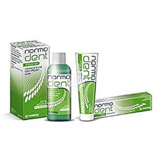 Normodent Anticaries Pack Colutorio / Pasta (1 Envase 500 Ml + 1 Envase 125 Ml)