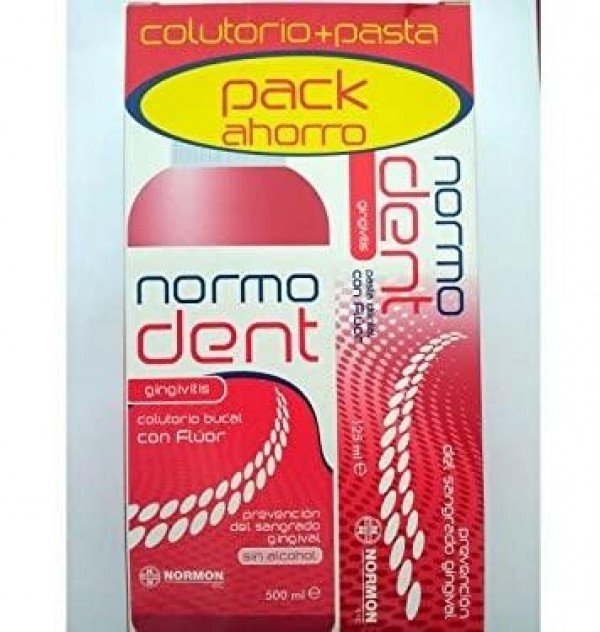 Normodent Gingivitis Pack Colutorio/ Pasta (1 Envase 500 Ml + 1 Envase 125 Ml)