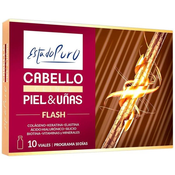 Tongil Estado Puro Cabello Piel Y Uñas Clinic Flash 10Viales