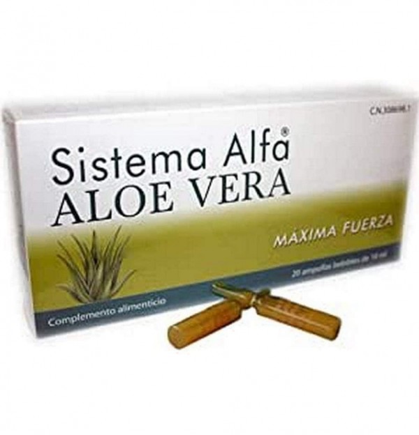 Sistema Alfa Aloe Vera Maxima Fuerza (20 Viales)