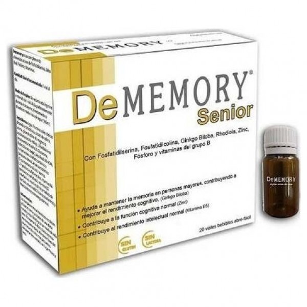 Dememory Senior Para La Memoria En Personas Mayores 20 Ampollas
