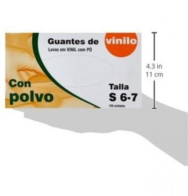 Guantes Achen Vinilo T P  100U